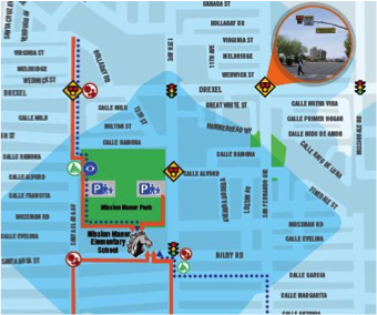 walking and bike map