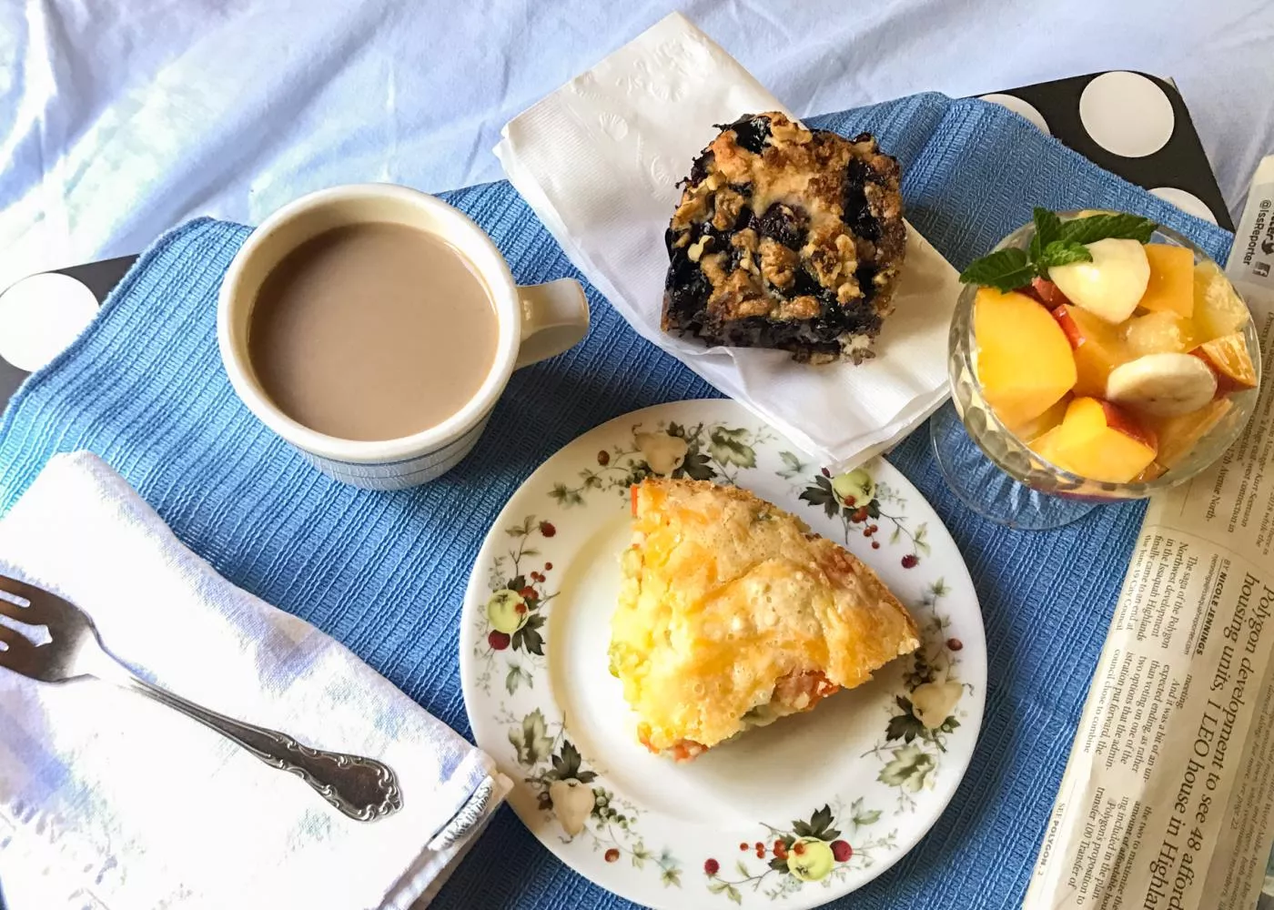 Mothers day menu spread