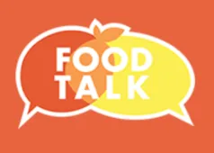 Food Talk orange background