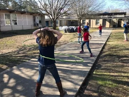 Kids playing outside 
