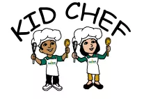 Kids Chef Logo with cartoon kids dressed as chefs